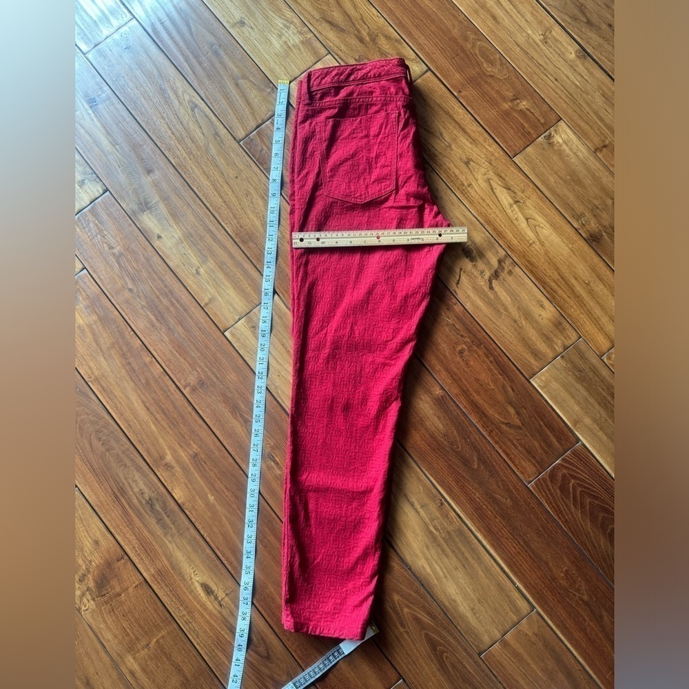 Banana republic unsexy pans, unique design! Veins bump texture! Red